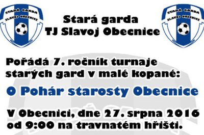 O pohár starosty Obecnice – 7. ročník turnaje starých gard